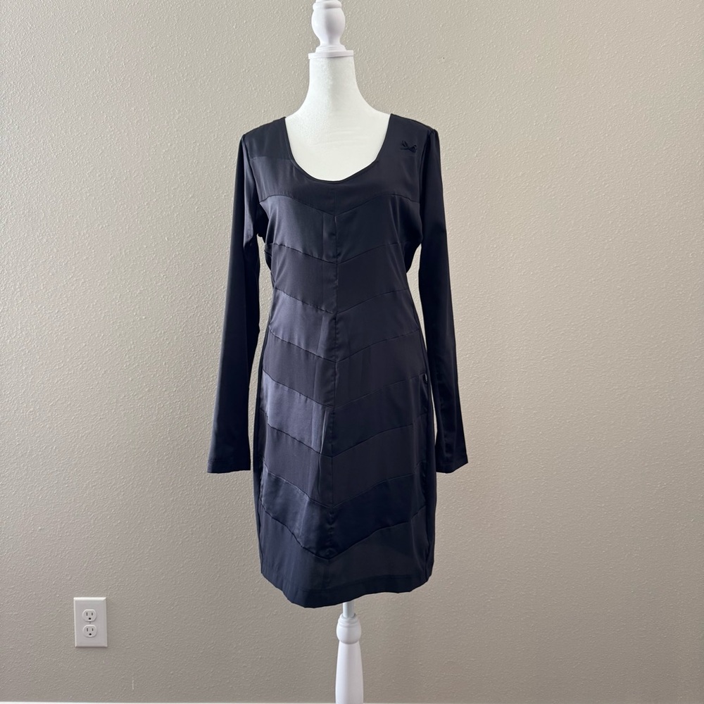 Little Navy Long Sleeve Dress